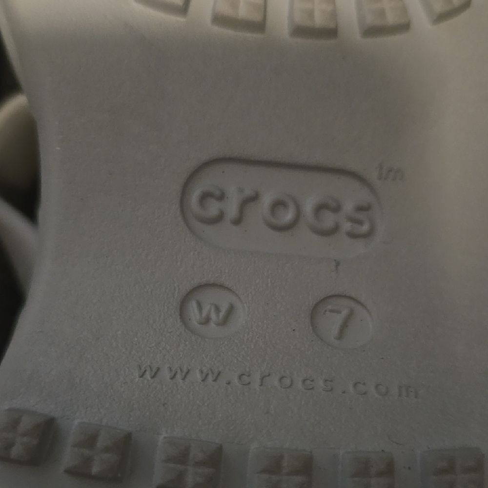 Crocs Women's Purple and Gray Sandals - Picture 4 of 5